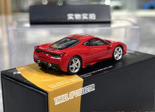 Load image into Gallery viewer, TOC 1:64 Red Silver Rims 458 Speciale Sports Model Diecast Metal Car New Collection
