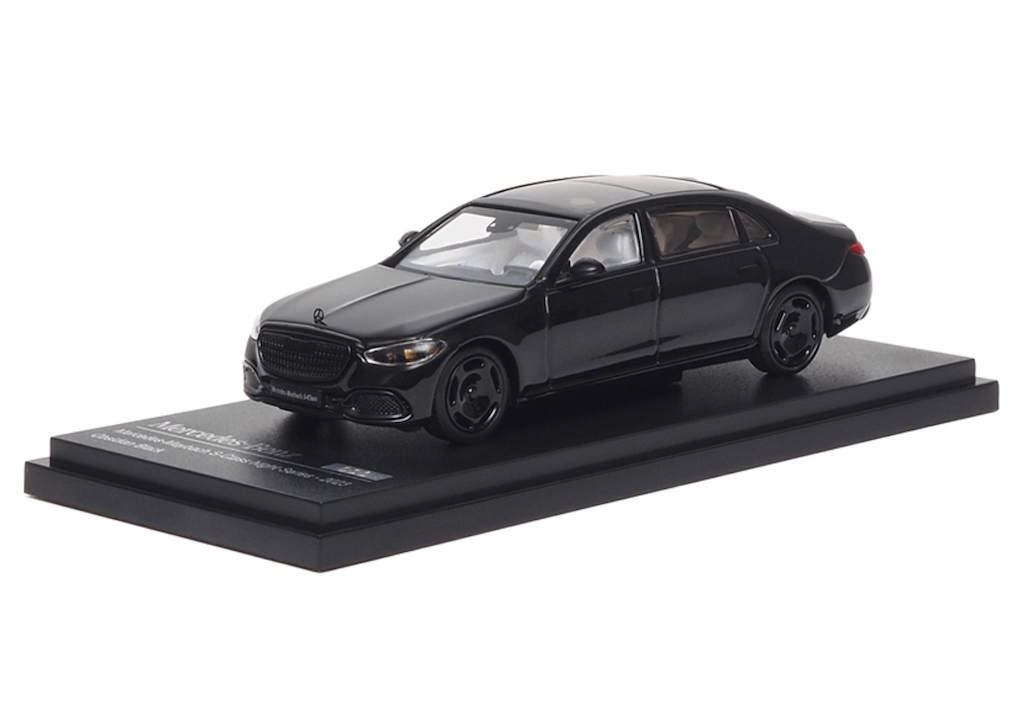 AR 1:64 Black 2023 Benz Maybach S-Class Sports Model Diecast Metal Car New Collection