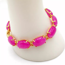 Load image into Gallery viewer, Nature Jade Beaded Bracelet Jewelry Blessing Lucky Fortune Gift For Her Pink New
