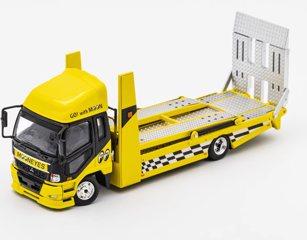 GCD 1:64 Mooneyes Fuso Fighter Mk2 Double Deck Tow Model Diecast Metal Car