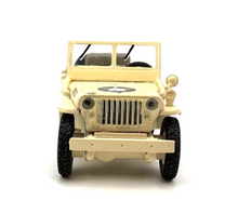 Load image into Gallery viewer, 1:76 Beige Willys MB US Reconnaissance Vehicle Model Diecast Metal Car New Collection
