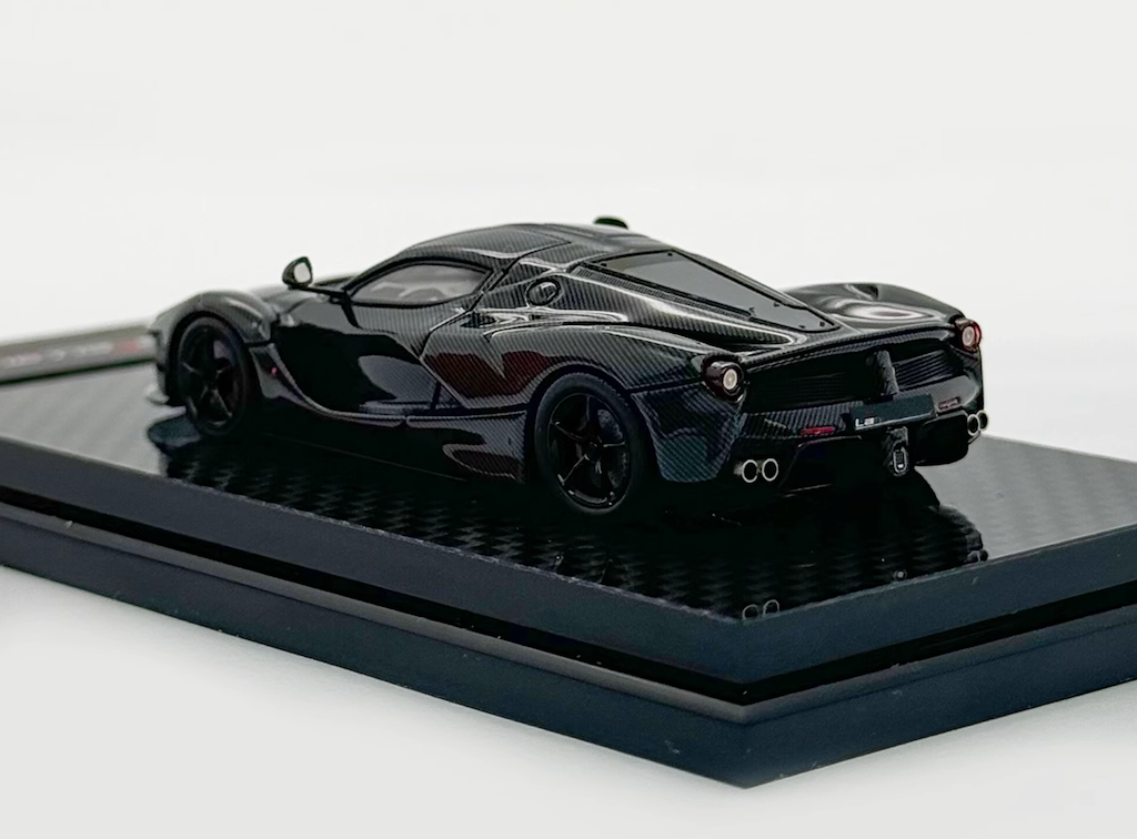 DMH 1:64 Black Full Carbon Laferrari Aperta Sports Model Diecast