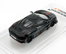 Load image into Gallery viewer, CM 1:64 Matte Black 765LT Racing Sports Model Diecast Metal Car New Collection
