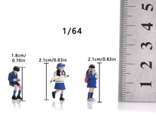 Load image into Gallery viewer, 1:64 Painted Figure Model Miniature Resin Sand Pretty Student Girl Boy Uniform
