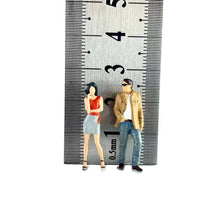 Load image into Gallery viewer, 1:64 Painted Figure Model Miniature Resin Diorama Sand Trendy Couple Lady Man New
