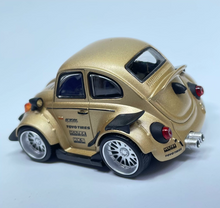Load image into Gallery viewer, DK 1:64 HEC Gold RWB Beetle Widebody Cute Q Sports Model Diecast Metal Car New Collection
