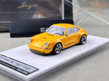 Load image into Gallery viewer, Zincit 1:64 Yellow 911 964 Singer Coupe Sports Model Diecast Metal Car New Collection

