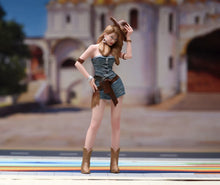 Load image into Gallery viewer, 1:24 Painted Figure Model Miniature Resin Diorama Cow Girl Lady Denim Cool Woman
