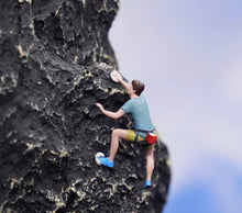 Load image into Gallery viewer, 1:64 Painted Figure Model Miniature Resin Diorama Sand Hiker Climber Backpacker New Collection
