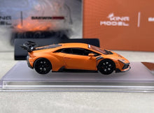 Load image into Gallery viewer, King 1:64 Matte Orange Huracan Widebody Sports Model Diecast Metal Car New Collection
