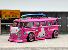 Load image into Gallery viewer, Liberty 1:64 Pink VW T1 Camper Van Bus Kombi Sport Model Diecast Metal Car New Collection
