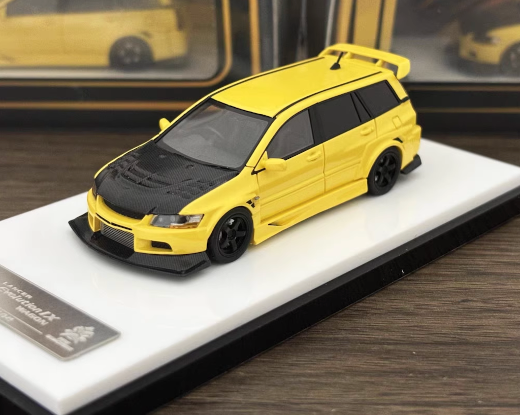 404Error 1:64 Yellow Lancer EVO 9 IX Wagon Sports Model Diecast Resin Car New Collection