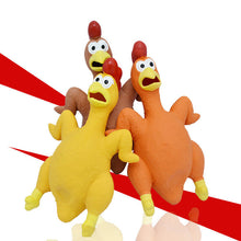 Load image into Gallery viewer, Dog Squeaky Toys Chew Puppy Rubber Chicken Pet Breeds Play Fetch Safe Durable
