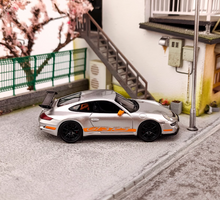 Load image into Gallery viewer, Cars Lounge 1:64 Silver 997.1 GT3 RS Sports Model Diecast Resin Car New
