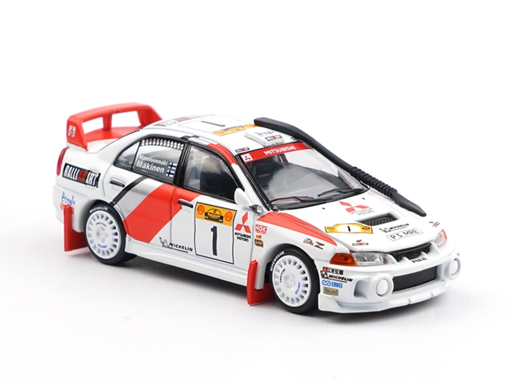 Poprace 1:64 Lancer Evolution EVO IV Rally 1 Sport Model Diecast Metal Car New Collection