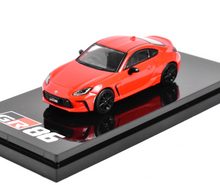 Load image into Gallery viewer, HJ 1:64 JDM Red GR86 RZ Racing Sports Model Diecast Metal Car
