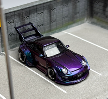 Load image into Gallery viewer, SW 1:64 Purple RWB 993 Racing Sports Classic Model Diecast Metal Car New
