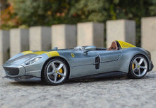Load image into Gallery viewer, Bburago 1:24 Silver Monza SP1 Racing Sports Model Toy Diecast Metal Car BN
