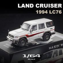 Load image into Gallery viewer, Masdi 1:64 White Land Cruiser LC76 ORV SUV Sports Model Diecast Metal Car New Collection
