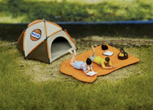 Load image into Gallery viewer, 1:64 Painted Figure Model Miniature Resin Diorama Outdoor Picnic Camping Reading Collection
