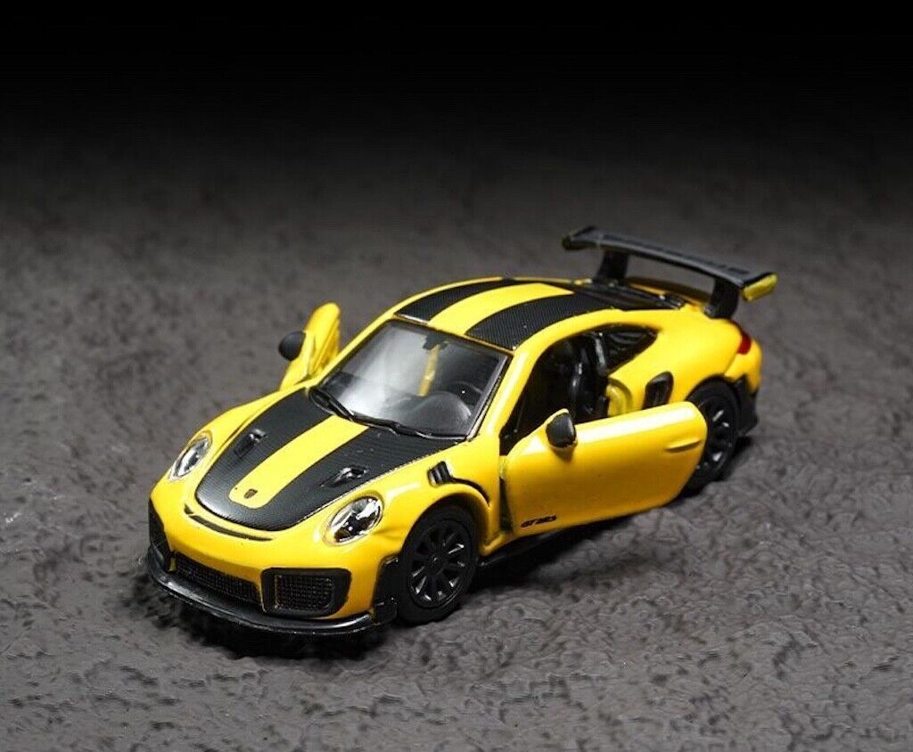 Bburago 1:64 Yellow 911 GT2 RS Racing Sports Model Diecast Metal Car New Collection