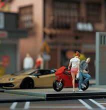 Load image into Gallery viewer, 1:64 Painted Figure Mini Model Miniature Resin Diorama People Sand Pink Girl

