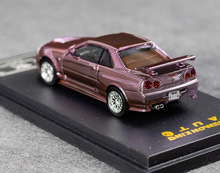 Load image into Gallery viewer, DK 1:64 Pink Carbon Skyline GTR R34 Racing Sport Model Diecast Metal Car New Collection
