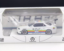 Load image into Gallery viewer, TM 1:64 Apple #89 JDM Skyline GTR R34 Sports Model Diecast Metal Car New Collection
