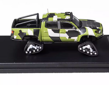 Load image into Gallery viewer, GCD 1:64 Camo Tacoma Pickup Truck Snow Edition Sports Model Diecast Metal Car
