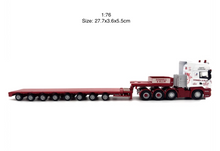 Load image into Gallery viewer, 1:76 Scania R580 Multi-axle Low Load Trailer Truck Model Diecast Metal Car New Collection
