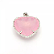 Load image into Gallery viewer, Nature Jade Heart Pendant Necklace Gift Jewelry charm Blessing Fortune Lucky j
