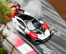 Load image into Gallery viewer, CM 1:64 White Red Senna GTR Racing Sports Model Diecast Metal Car New Collection
