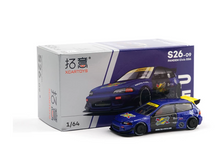 Load image into Gallery viewer, Poprace 1:64 JDM Blue Civic EG6 Hatchback Sports Model Diecast Metal Car New Collection
