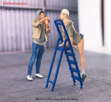 Load image into Gallery viewer, 1:64 Painted Figure Mini Model Miniature Resin Diorama Cameraman Model Shooting
