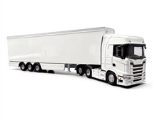 Load image into Gallery viewer, 1:76 White Scania S680 Refrigerated Container Truck Model Diecast Metal Car
