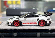 Load image into Gallery viewer, HH 1:64 White Red Rims 992.1 GT3 RS Sports Model Diecast Resin Car New Collection
