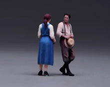 Load image into Gallery viewer, 1:64 Painted Figure Model Miniature Resin Diorama Toy Sand Farm Couple Man Lady
