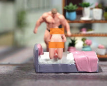 Load image into Gallery viewer, 1:64 Painted Figure Model Miniature Resin Diorama Sand Muscle Man Sexy Girl Lady
