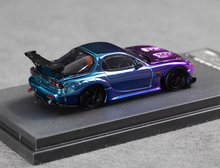 Load image into Gallery viewer, TM 1:64 Plating Blue Pink JDM RX-7 FD3S RE Sports Model Diecast Metal Car New Collection
