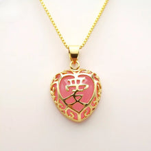 Load image into Gallery viewer, Nature Jade Love Pendant Necklace Gift Jewelry charm Blessing Adore Jewelry h
