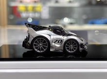 Load image into Gallery viewer, KR 1:64 Silver Fxxk EVO Q Cute Sports Model Diecast Resin Car New Collection
