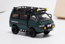 Load image into Gallery viewer, Autobots 1:64 Dark Green 4WD Delica L300 Camper Van Model Diecast Metal Car

