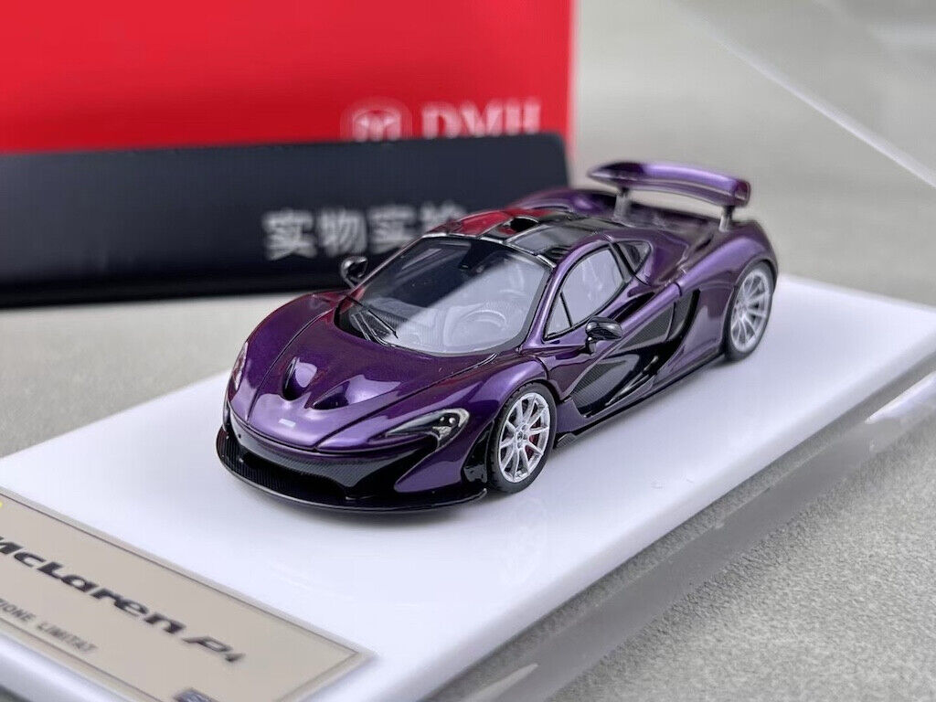 DMH 1:64 Purple P1 Super Racing Sports Model Diecast Resin Car New Collection