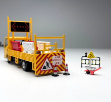 Load image into Gallery viewer, DBGT 1:64 Yellow lsuzu ELF Road Construction Truck Model Diecast Metal Car New Collection
