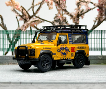 Load image into Gallery viewer, Master 1:64 Yellow Defender 90 Camel ORV SUV Sport Model Diecast Metal Car New Collection
