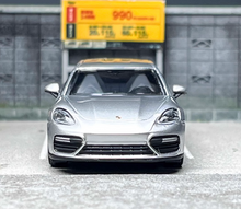 Load image into Gallery viewer, 1:64 Furuya Silver Panamera Turbo Turismo Sports Model Diecast Metal Car BN
