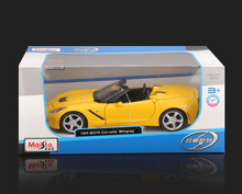 Load image into Gallery viewer, Maisto 1:24 Yellow 2014 Corvette Stingray Sports Model Diecast Metal Car New Collection
