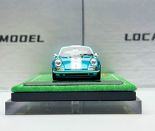 Load image into Gallery viewer, 1:64 LOCARNO Ice Blue Singer 964 Coupe Sports Model Diecast Resin Car New Collection
