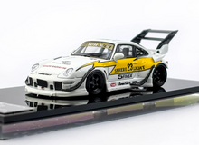Load image into Gallery viewer, SW 1:64 Luminous Yellow 911 RWB 993 #23 Big Spoiler Model Diecast Metal Car
