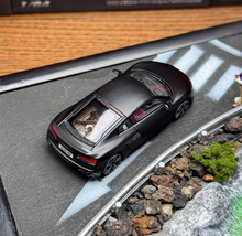 Load image into Gallery viewer, Masdi 1:64 Matte Black 2022 R8 V10 Coupe Sports Model Diecast Metal Car New Collection

